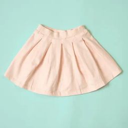 Be Awara Girls Pink Cotton Relaxed Fit Skirt-image-54