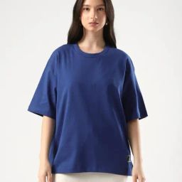 RAREISM Blue Cotton Graphic T-Shirt-picture-46