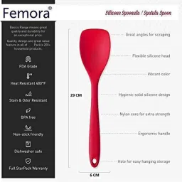 Femora Borosilicate Glass Microwave Safe Serveware Set with Spoon (1650 ml & 1000 ml) - Set of 3 image 4