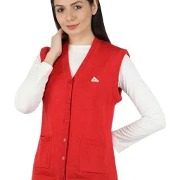 Monte Carlo Red Wool Open Front Cardigan image 1