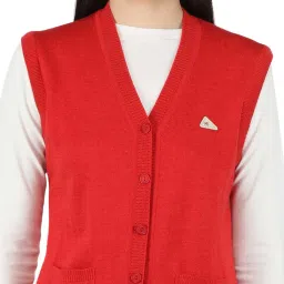 Monte Carlo Red Wool Open Front Cardigan image 5