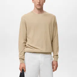 MANGO MAN Round Neck Knitted Pullover Sweater-picture-1