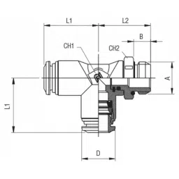 RS PRO Push-in Fitting Push In 6 mm to Push In 6 mm Threaded-to-Tube, 1977832 (Bag of 10 pcs) image 3