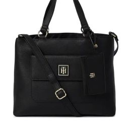 TOMMY HILFIGER Black LUCILLE II Bowler Bag-image-103