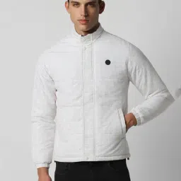 Van Heusen White Regular Fit Printed Jacket-picture-17