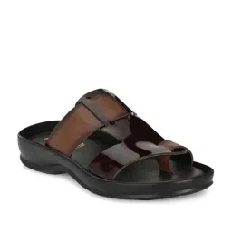 Hitz Men's Brown Toe Ring Sandals-image-21