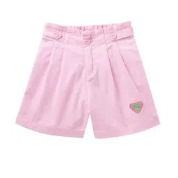 Cub McPaws Kids Pink Solid Shorts-image-76