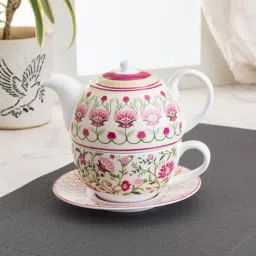 India Circus Multicolor Ceramic Kettle Set - Set of 3-12