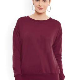 Belle Fille Maroon Full Sleeves Sweatshirt-picture-27