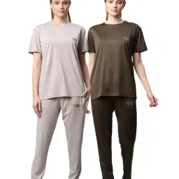 Vimal Jonney Multicolored Regular Fit T-Shirt With Trackpants (Pack Of 2)-image-58