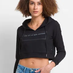 Spykar Black Printed Sweatshirt-image-89