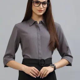 Style Quotient Grey Regular Fit Shirt-image-21