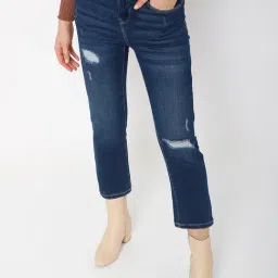 Vero Moda Blue Regular Fit High Rise Jeans-picture-39
