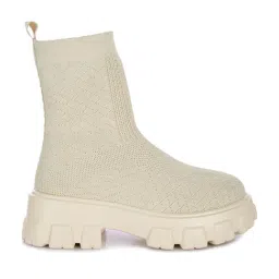 London Rag Women's Beige Casual Booties-94