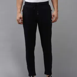 Showoff Navy Blue Regular Fit Trackpants-image-69