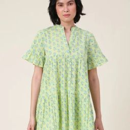 Fabindia Green Printed Tunic-image-20