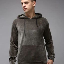 showoffff Showoff Olive Regular Fit Hooded Sweatshirt-picture-32