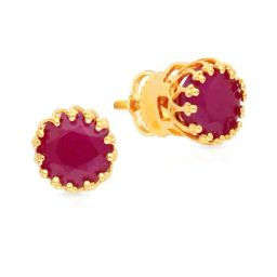Malabar Gold and Diamonds 22k Gold Earrings for Women-picture-1