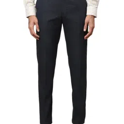Park Avenue Blue Regular Fit Trousers-image-72