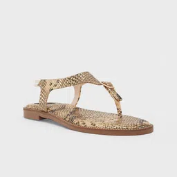 Sole To Soul Women Printed T-Strap Flats-image-56