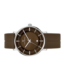 SANSIMAYO Men Textured Dial Date Aperture Analogue Watch SM-WM-174-BROWN image 5