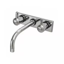 PLUMBER AZTEC Two Concealed Stop Cock with Basin Spout (One Piece Composite Body), AZT-3111-25