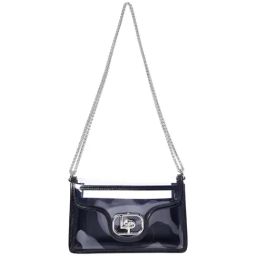 Lino Perros BlackSolid Medium Shoulder Handbag-image-39