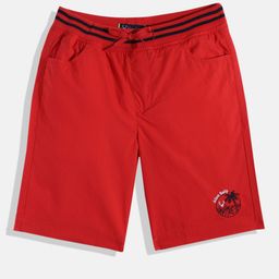 Allen Solly Junior Boys Red Pure Cotton Shorts-image-37
