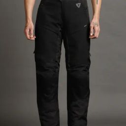 Royal Enfield Black Regular Fit Darcha Pro Riding Trackpants-image-1