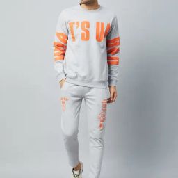 Club York Grey Regular Fit Printed Trackpants-image-60