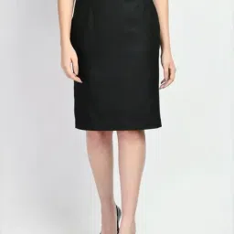 Exude Black Chequred Skirt-picture-16