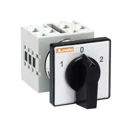 Lovato 1P 3 Position 60° Changeover Cam Switch, 40A, Short Black Handle Actuator, GX4051U-picture-48