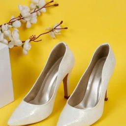 Flat N Heels Women's White Pump Shoes-image-97