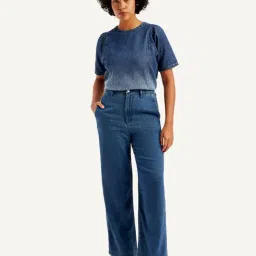 Levi's Blue Blended Solid Jeans-image-7