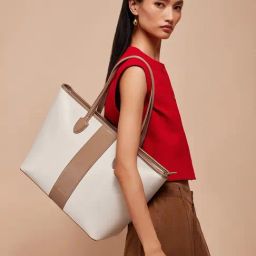 Miraggio Rachel Beige Large Tote-picture-35