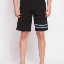 Madame M Secret Black Cotton Regular Fit Solid Shorts-image-86