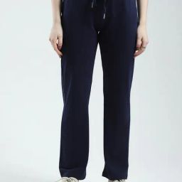 Monte Carlo Navy Blue Cotton Solid Lowers-picture-23