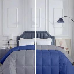 Razzai Navy Poly fill Basic Comforters-image-86