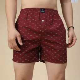 Urban Scottish Multicolored Cotton Regular Fit Printed Boxers - Pack Of 2-image-12