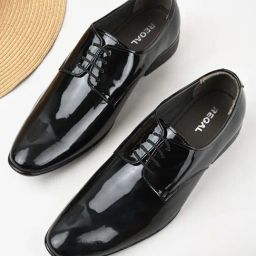 Regal Black Patent Leather Formal Shoes-picture-12