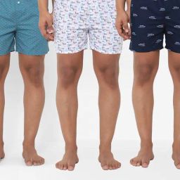 Urban Scottish Multicolored Regular Fit Printed Boxers - Pack Of 3-image-60