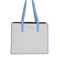 TOMMY HILFIGER White JOCELYN II Logo Tote-5