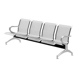 Tychemed 70 x 26 x 31 inch Mild Steel Chrome Plated Four Seater Waiting Chair WSH-1499-image-76