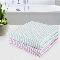 Romee Lavender Microfibre Printed Bath Towels-image-73