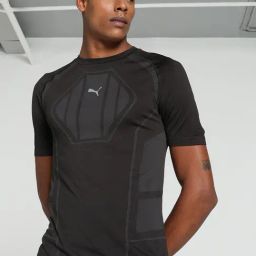 Puma xONE8 Black Tight Fit Printed Sports T-Shirt-image-25