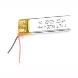KP 3.7 V DC 250 mAh Lithium Polymer Rechargeable Battery, KP-351026-image-58