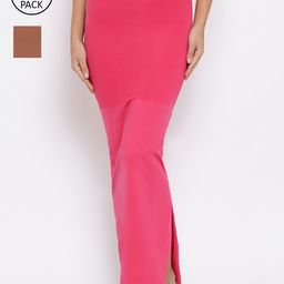 Clovia Pack of 2 Solid Saree Shapewear-image-57