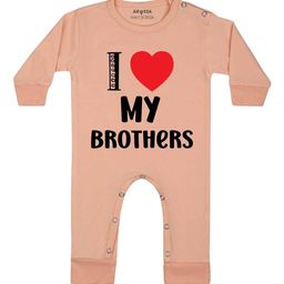 Arvesa I love My Brother Printed Bodysuit-image-27