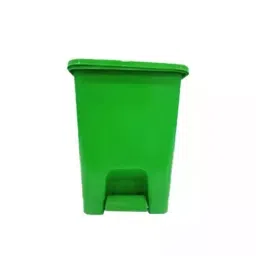 Grassland Pedal Dustbin HDPE Plastic Green 15 L with Lid, GPL1035-40