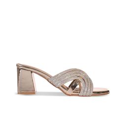 San Marino by Shoe Bank Embellished Party Block Sandals with Bows-15